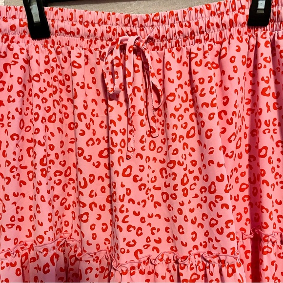 Pink Tiered Maxi Skirt for Casual Resort Wear - Picture 7 of 12